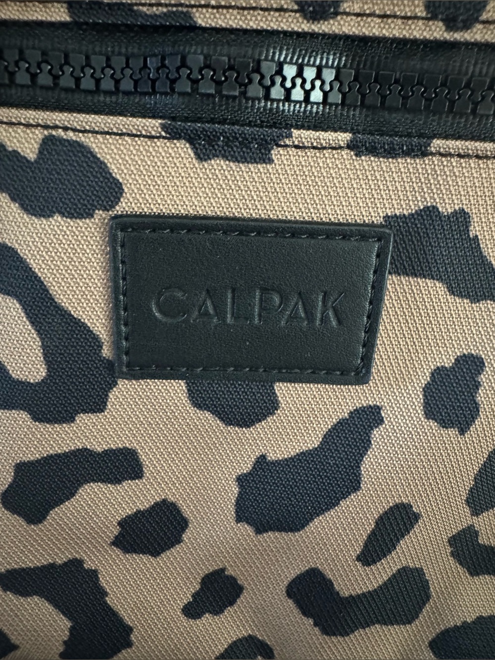 Calpak Leopard-Print Duffel Bag - Tan & Black - Picture 8 of 15